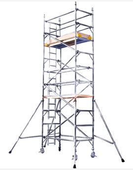 single width aluminium scaffold tower